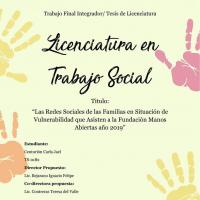 Las Redes Sociales de las familias en situación de vulnerabilidad que asisten a la Fundación Manos Abiertas año 2019