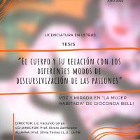 El cuerpo y su relación con los diferentes modos de discursivización de las pasiones: voz y mirada en &quot;la mujer habitada&quot; de Gioconda Belli