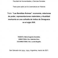 &quot;Las Benditas Ánimas”: economía, relaciones de poder, representaciones materiales y ritualidad mortuoria en una cofradía de indios de Omaguaca en el siglo XVII